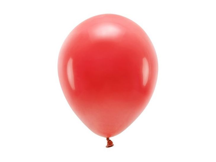 Balony Eco 30cm pastelowe czerwone 10 sztuk ECO30P-007-10