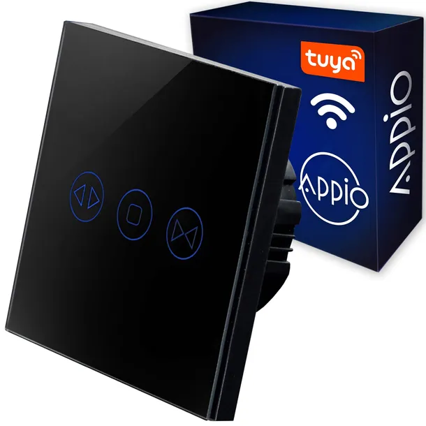 Dotykowy Włącznik Wyłącznik Sterownik Do Rolet Szklany LED WiFi Tuya SMART