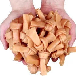 przysmak-przekaska-dla-psa-wezelki-kokardki-z-kurczaka-94percent-hauandmiau-500g