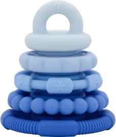 jellystone-silikonowa-piramida-zestaw-5-gryzakow-krazki-blueberry-0