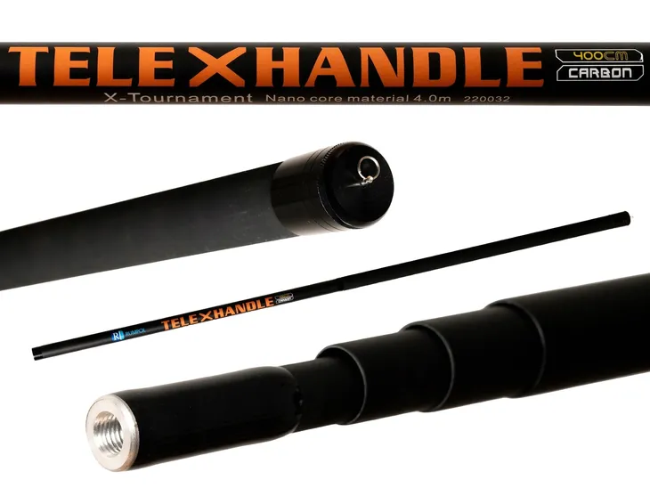 WĘGLOWA SZTYCA DO PODBIERAKA RUMPOL TELE X-HANDLE 5M MOCNA TELESKOP