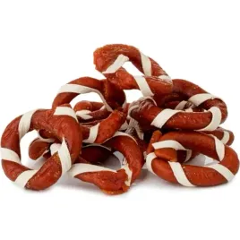 przysmak-przekaska-dla-psa-krazki-jagniece-owiniete-ryba-hauandmiau-500g
