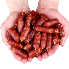 przysmak-przekaska-dla-psa-miekkie-serdelki-z-kaczka-87percent-hauandmiau-500g