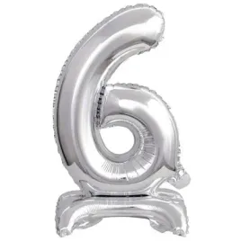 balon-foliowy-mini-cyfra-6-na-stojaku-srebrna