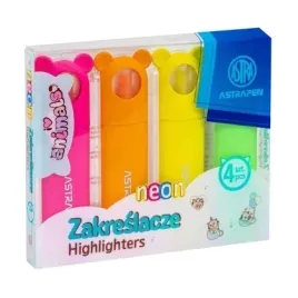 zakreslacze-z-lapkami-astrapen-animals-neon-4-kolory