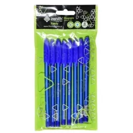 dlugopis-ze-skuwka-zenith-handy-07mm-niebieski-8szt