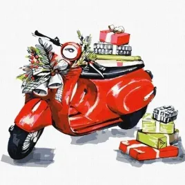 malowanie-po-numerach-swiateczny-motocykl-30x30