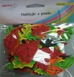 naklejki-z-pianki-liscie-32szt