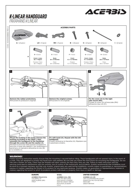 handbary-acerbis-k-linear-mocowanie-do-pompy-numery-katalogowe-zamiennikow-0025758-335