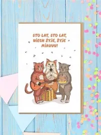 karnet-urodziny-koty-sto-lat