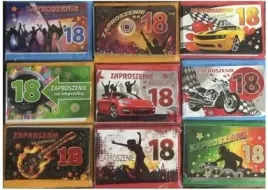 zaproszenia-18-stka-zlocone-10szt