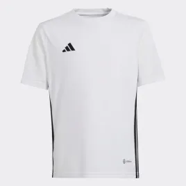 koszulka-dziecieca-adidas-poliestrowa-biala-okragly-dekolt-h44534-152