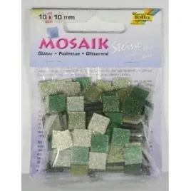 mozaika-kamyczki-brokatowe-10x10mm-zielony