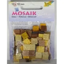 mozaika-kamyczki-brokatowe-10x10mm-brazowy