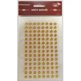 stiker-z-krysztalkami-kwiaty-zlociste-8mm-112szt