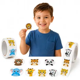 naklejki-motywacyjne-dla-dzieci-do-nauki-500szt-zwierzeta-samoprzylepne-zoo
