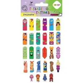 tatuaze-zmywalne-fingers-tattoo-happy-color