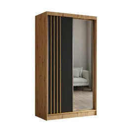 szafa-dwudrzwiowa-z-lustrem-i-lamelami-120-cm-dab-artisan-czarny-nela120