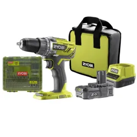 ryobi-wiertarko-wkretarka-one-18v-zestaw-bitow-141-szt-akumulator-2-0ah