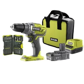 ryobi-wiertarko-wkretarka-one-18v-zestaw-bitow-30-szt-akumulator-2-0ah
