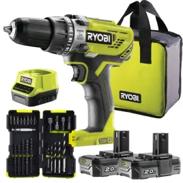 ryobi-wiertarko-wkretarka-udarowa-18v-2x2-0ah-ryobi-zestaw-bitow-30-szt
