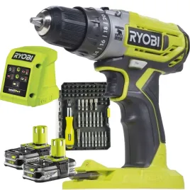 ryobi-wiertarko-wkretarka-udarowa-18v-2xaku-1-5ah-ladowarka-akcesoria