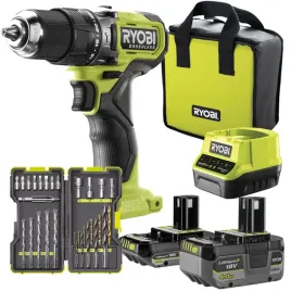 ryobi-wiertarko-wkretarka-ladowarka-4ah-2ah-zestaw-wiertel-i-bitow-30-szt
