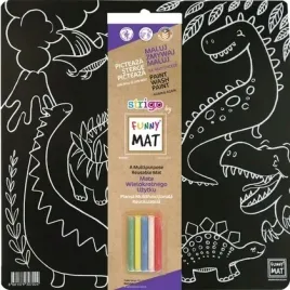 mata-czarna-kreda-dinozaury-funny-mat-strigo
