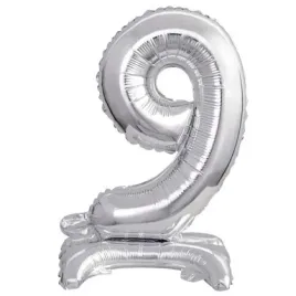 balon-foliowy-mini-cyfra-9-na-stojaku-srebrna