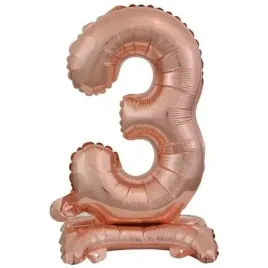 balon-foliowy-mini-cyfra-3-na-stojaku-rozowe-zloto