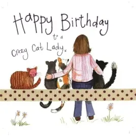 karnet-urodziny-s178-crazy-cat-lady-kociara