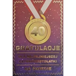 karnet-urodziny-40-medal-damskie