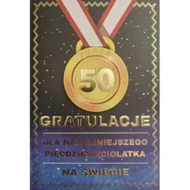 karnet-urodziny-50-medal-meskie