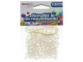 koraliki-do-nawlekania-biale-sznurek-6mm-16g