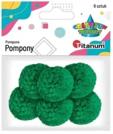 pompony-wloczkowe-3cm-zielone-6szt