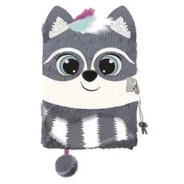 pamietnik-a5-wlochacz-z-klodka-3d-racoon-96-k-faber-castell