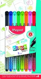 cienkopis-graph-peps-deco-8-kolorow-maped-maped