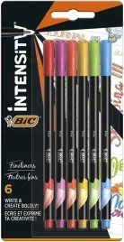 cienkopisy-intensity-fine-mix-rainbow-6-kolorow-bic