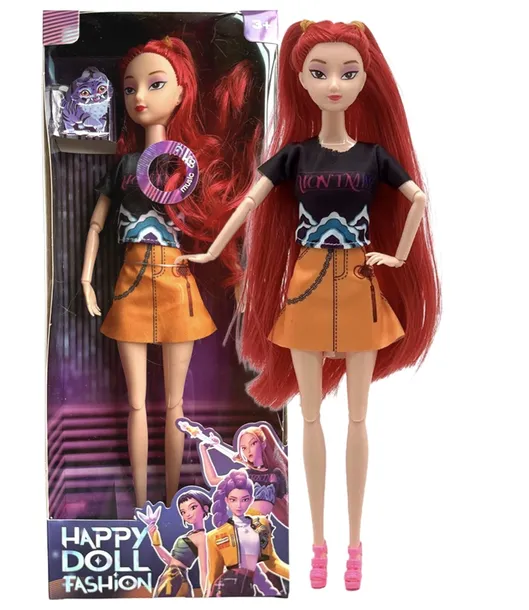 KPop Demon Hunters LALKA Prezent Mira Rumi i Zoey 30cm Ruchomość z Muzyką