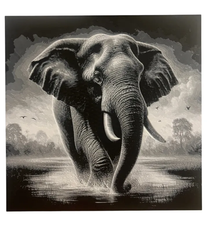obraz-3d-elephant-hueforge-slon-szkic-pla-stan-nowy