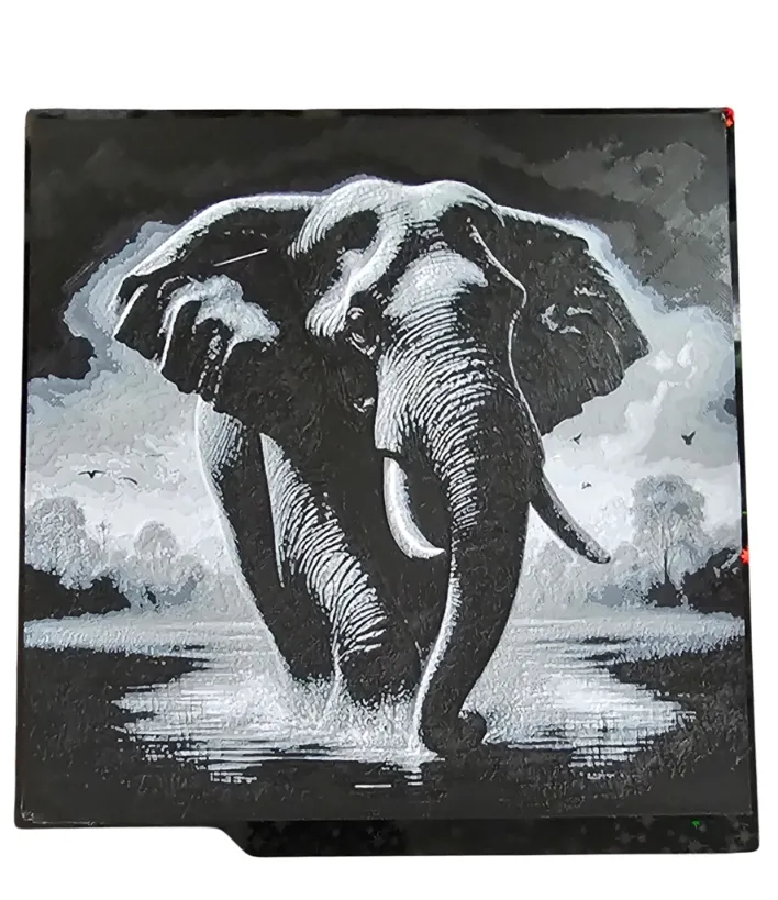 obraz-3d-elephant-hueforge-slon-szkic-pla-stan-nowy