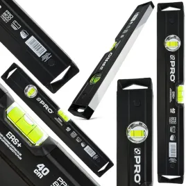 poziomica-pro800-malowana-z-frezem-jednostronnym-czarna-40-cm