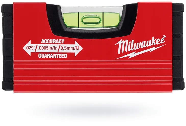 poziomica-mini-10-cm-milwaukee-magnetyczna-kompaktowa-precyzyjna-box-marka-milwaukee-stan-opakowania-oryginalne