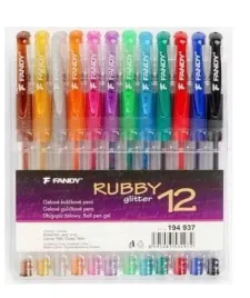 dlugopis-zelowy-rubby-glitter-12-kolorow-fandy