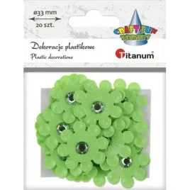 dekoracje-samoprzylepne-3d-kwiaty-limonkowe-20szt-titanum