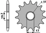 zebatka-przednia-pbr-515-11-garelli-50-stalowa-wytrzymala-mocna-lekka