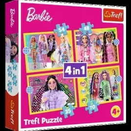 puzzle-4w1-wesoly-swiat-barbie-trefl-trefl