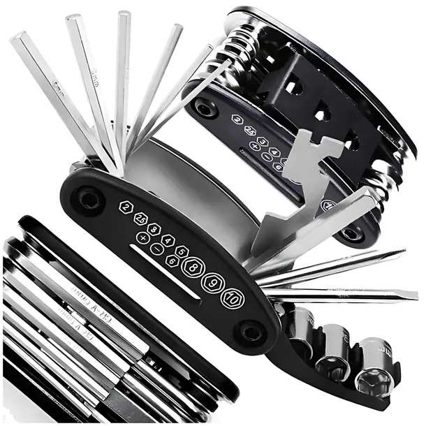 UNIWERSALNY ZESTAW KLUCZY DO ROWERU NARZĘDZI ROWEROWYCH 16w1 MULTITOOL