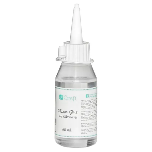 KLEJ SILIKONOWY SZYBKOSCHNĄCY UNIWERSALNY DpCraft 60ml
