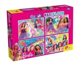 puzzle-dwustronne-maxi-4x48-barbie-lisciani